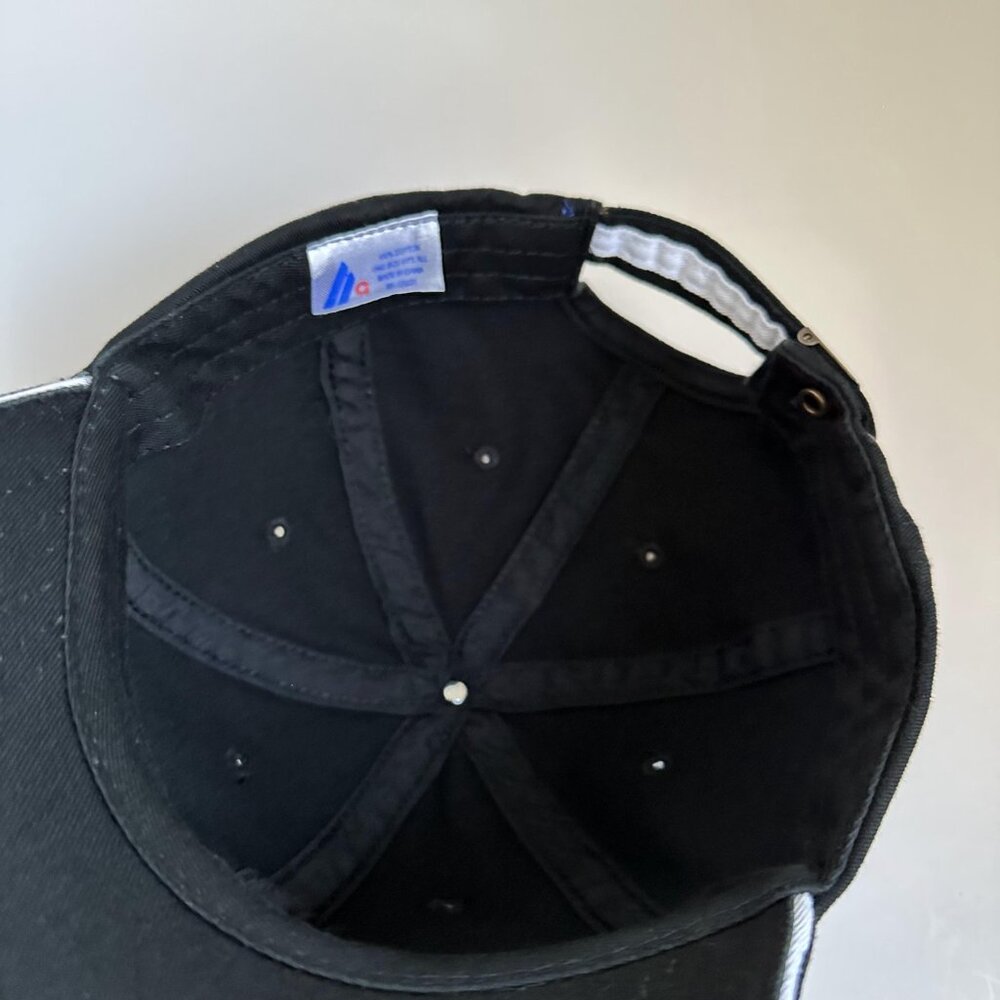 Malibu Mega Cap Inc. Dad Hat Adjustable Strap Back Cap Black 100% Cotton - Picture 7 of 9